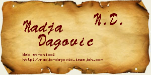Nadja Dagović vizit kartica